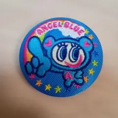 ナルミヤ刺繍缶バッジ エンジェルブルー ナカムラくん平成