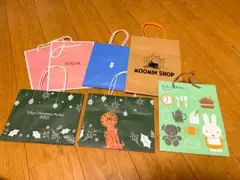 キャラクター ショップ袋 紙袋 セット（ムーミン・ミッフィーなど）