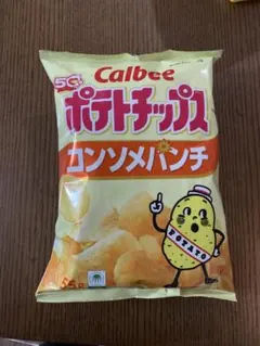 Calbee ポテトチップス コンソメパンチ 55g×16袋のサムネイル