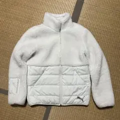 PUMA フリースジャケット M ホワイト