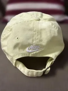 NIKE 刺繍 キャップ イエロー