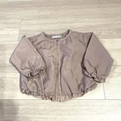 branshes フリル付き　くすみピンクジャケット　ウィンドブレーカー