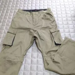 JUNGLE STORM カーゴパンツ　サルエル ベージュ ドット柄ウエスト80のサムネイル