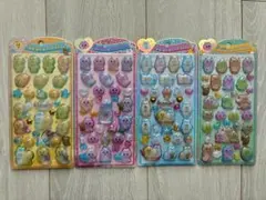 うるちゅるポップシール おぱんちゅうさぎ んぽちゃむ 4枚セット