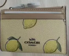 ここたんさん専用 COACH レモン柄 コインケース