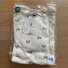 長袖　ワッフルT
