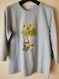 【新品】R.Kamano 猫イラスト カットソー ライトブルー
