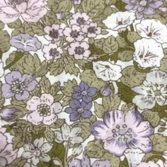 【コットンこばやし】小花柄 キルティング生地 ハギレ 花柄 ハンドメイド　紫