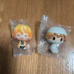 鬼滅の刃　一番くじ　我妻善逸　ちょこのっこフィギュア　2点セット