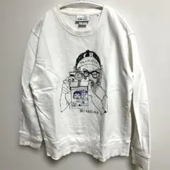 Chi-bee チービー　スウェット　カメラマン　マイケル　Mサイズ 白