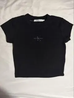 Calvin Klein Jeans クロップドTシャツ ブラック XSのサムネイル