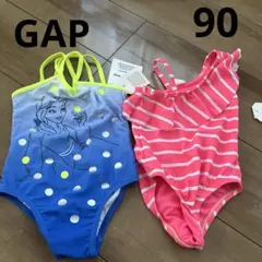 新品　90 ベビーかギャップ　GAP 水着　女の子