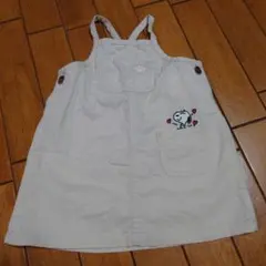 PEANUTS スヌーピー サロペットオーバーオール 80