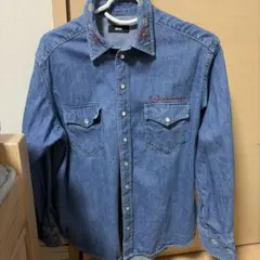 RODEO CROWNS 刺繍デニムシャツ Sサイズ