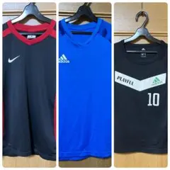 Nike adidas サッカーウェア 3点セット　140㎝　キッズ　半袖　長袖