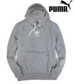 【PUMA / プーマ】裏フリース スウェット パーカー（メンズM相当・グレー）