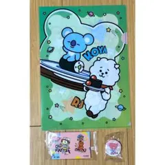 くら寿司 BT21 クリアファイル 缶バッジ ステッカー