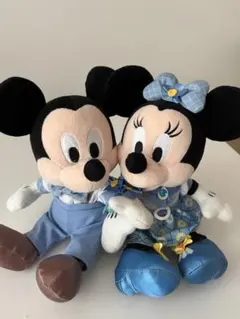 ぬいぐるみ2個 ミッキー ミニー Disney Blue Ever After