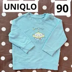 ユニクロ ベビー 90 トイストーリー エイリアン スウェット トレーナー