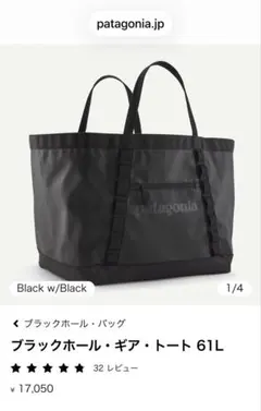 2026年最新】パタゴニア ブラックホール ギアトートの人気アイテム