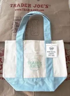 TRADER JOE'S ミニトートバッグ パステルカラー トレジョ