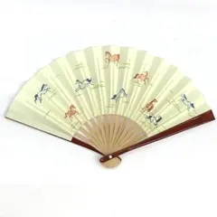 【茶道用　扇子　干支　「馬九行久」午①】紙箱