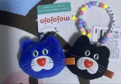 mojojojo ビーズチェーン付き フェイスマスコット2 ねこ 2種セット