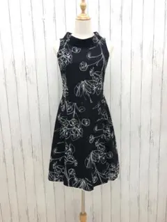 Lois CRAYON ノースリーブ ワンピース 黒 M 【b0651】