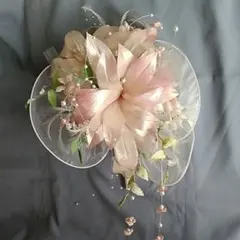 造花ウェディングブーケ　ラメゆり