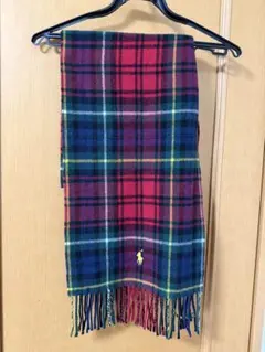 ポロ・ラルフ・ローレン チェック柄マフラー