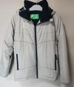 Luz e Sombra フード付きハーフコート XL ライトグレー