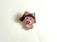 鬼滅の刃　バレンタイン&ホワイトデーアニマルクッキーバッジ　栗花落カナヲ
