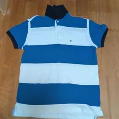 TOMMY HILFIGER ストライプ ポロシャツ M