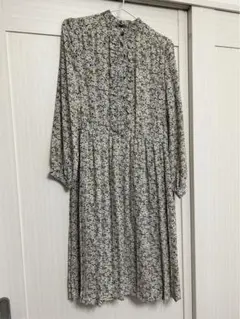 ワンピース　レトロ　古着　フラワープリント