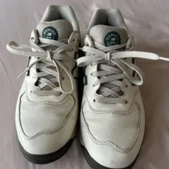 New Balance 574 ホワイト/グリーン スニーカーのサムネイル