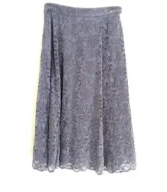 花柄レース フレアスカート