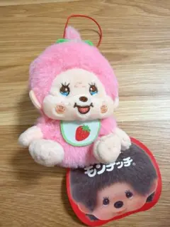 新品 モンチッチ フルーツマスコット いちご ピンク ぬいぐるみ - メルカリ