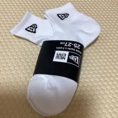 (新品) NEWERR/ニューエラ　アンクルソックス　ホワイト2足のサムネイル