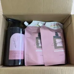 cocone クレイクリームシャンプースムースボトル&詰め替え２個セット