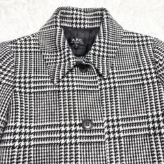 【美品】A.P.C. アーペーセー 千鳥格子 チェスターコート ウール 36