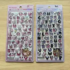 【正規品】ボンボンドロップシール　サンリオ　文字　moji