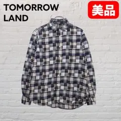 トゥモローランド 日本製 綿100% チェックシャツ M相当