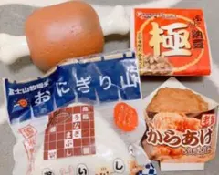 スクイーズ おにぎり山 唐揚げ 骨付き肉 納豆 セット BLOOM ブルーム