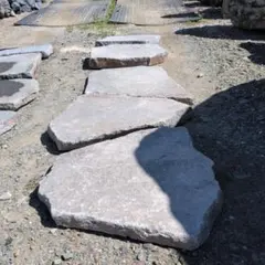 群馬産　青平石　317キロ　庭石　石　石材 庭　坪庭　ガーデニング　沓脱石 群馬産 青平石 317キロ 庭石 石 石材 庭 坪庭 ガーデニング 沓脱石