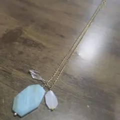 matrice 天然石チャーム4cm ネックレス