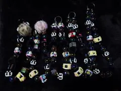 ハンドメイド カラフルビーズ ストラップ　【1個の価格】