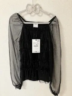 ZARA シースルー長袖トップス 152cmおまけレギンス付き