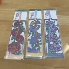薬屋のひとりごと　USJ限定　花柄しおり　ミステリーウォーク　3種セット　①