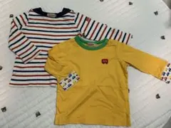 ミキハウス　ベビーTシャツ　長袖　2枚セット　80cm