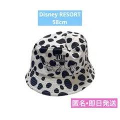 美品　公式　ディズニー　101匹わんちゃん　バケットハット　58cm 人気　即日